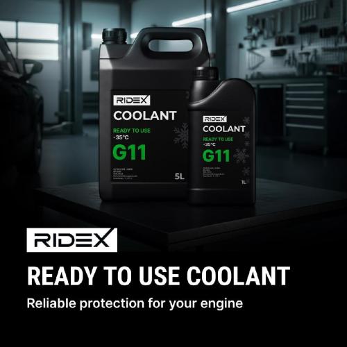 RIDEX Kühlmittel Kühlflüssigkeit G11 grün Fertigmischung 5L Kühlerfrostschutz Bild RIDEX Kühlmittel Kühlflüssigkeit G11 grün Fertigmischung 5L Kühlerfrostschutz