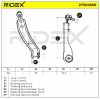 RIDEX 273C0650 Lenker Radaufhängung Querlenker Front rechts für OPEL 0352002 Bild RIDEX 273C0650 Lenker Radaufhängung Querlenker Front rechts für OPEL 0352002