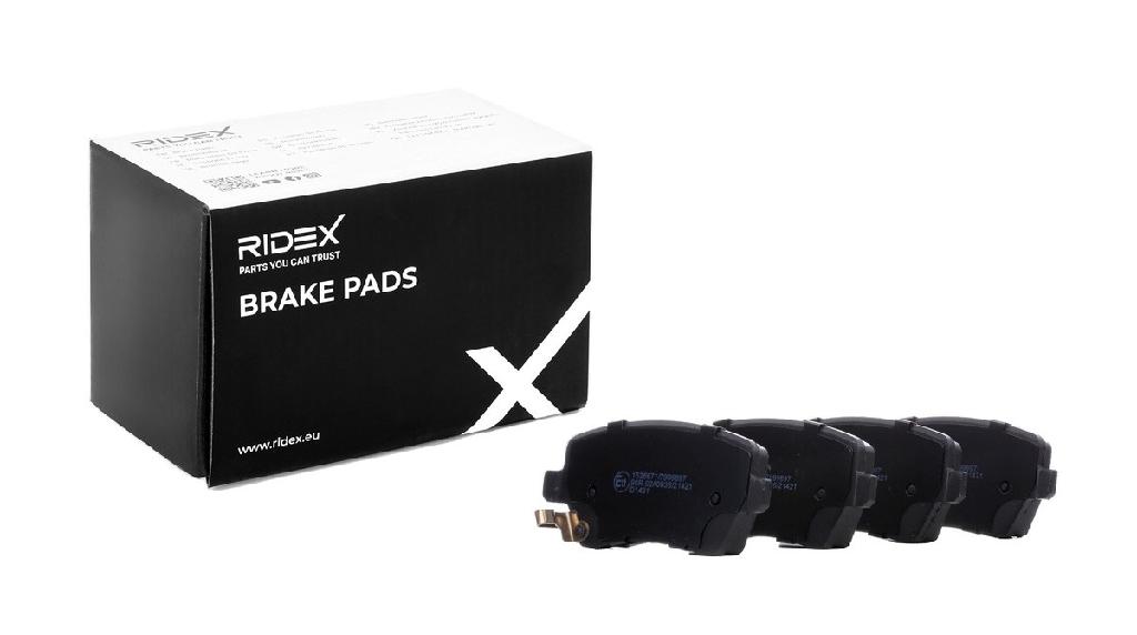 RIDEX Bremsbelagsatz Bremsbeläge Vorne für RENAULT Clio 1V Schrägheck (BH)