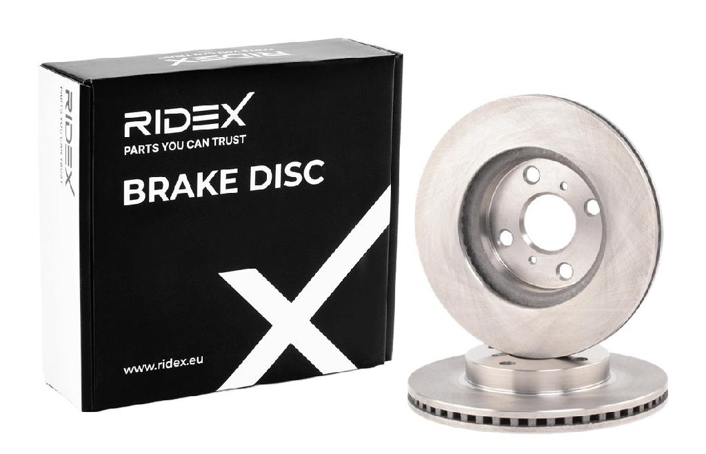 RIDEX 82B1227 2x Bremsscheiben Vorne Ø255mm Belüftet für TOYOTA 435120D090