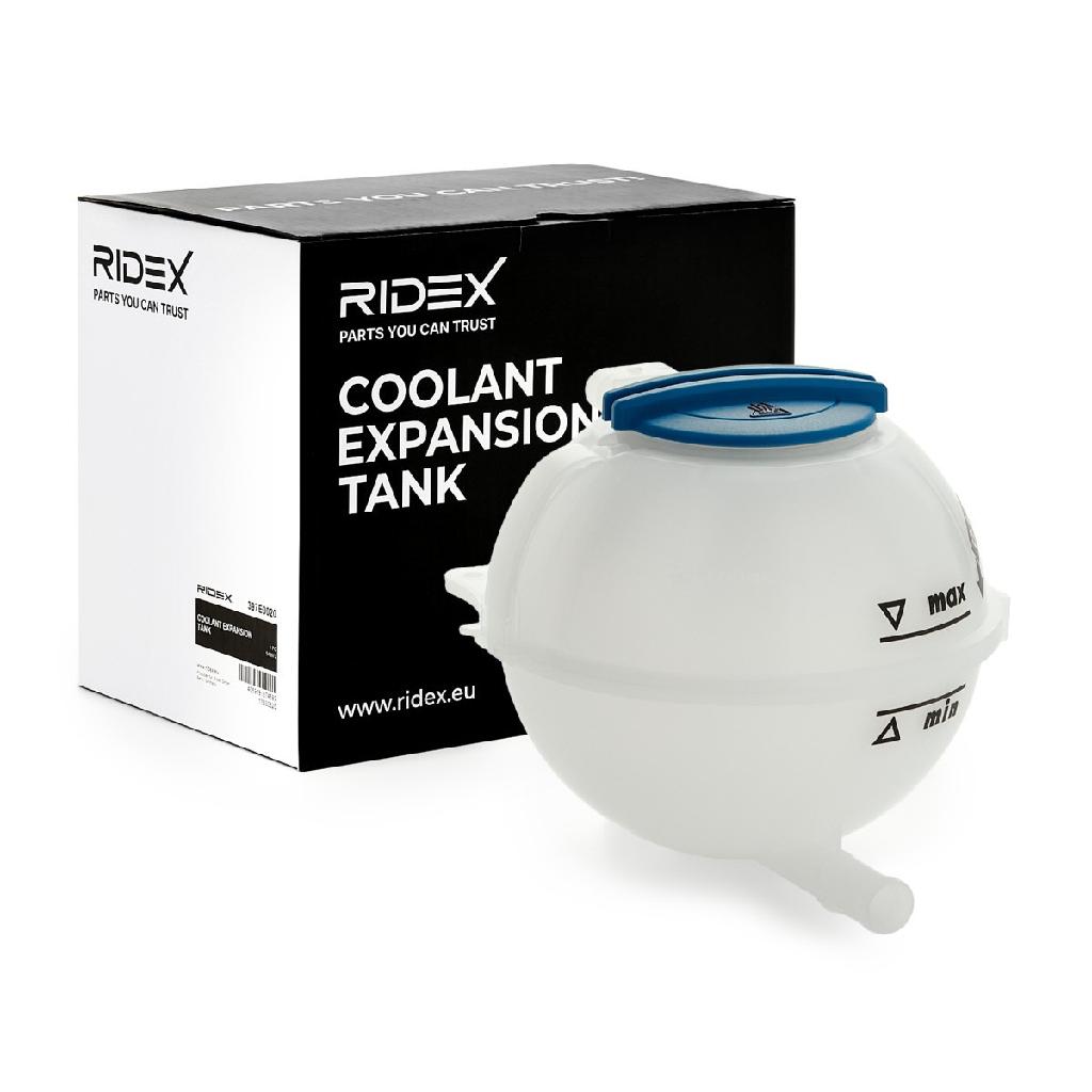 RIDEX 397E0266 Ausgleichsbehälter Kühlmittel mit Sensor mit Verschlussstopfen