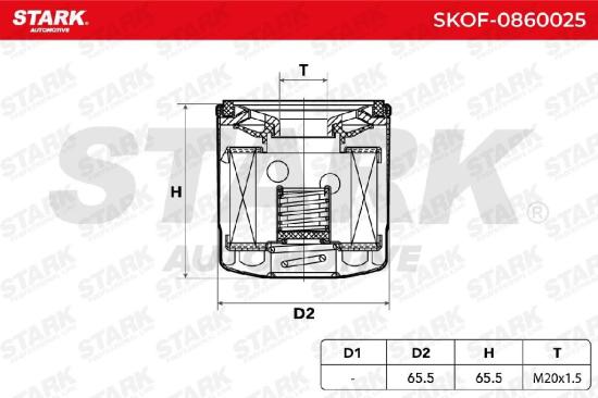 STARK Ölfilter Auto Motorölfilter Anschraubfilter SKOF-0860025 für FORD Kuga Mk2 Bild STARK Ölfilter Auto Motorölfilter Anschraubfilter SKOF-0860025 für FORD Kuga Mk2