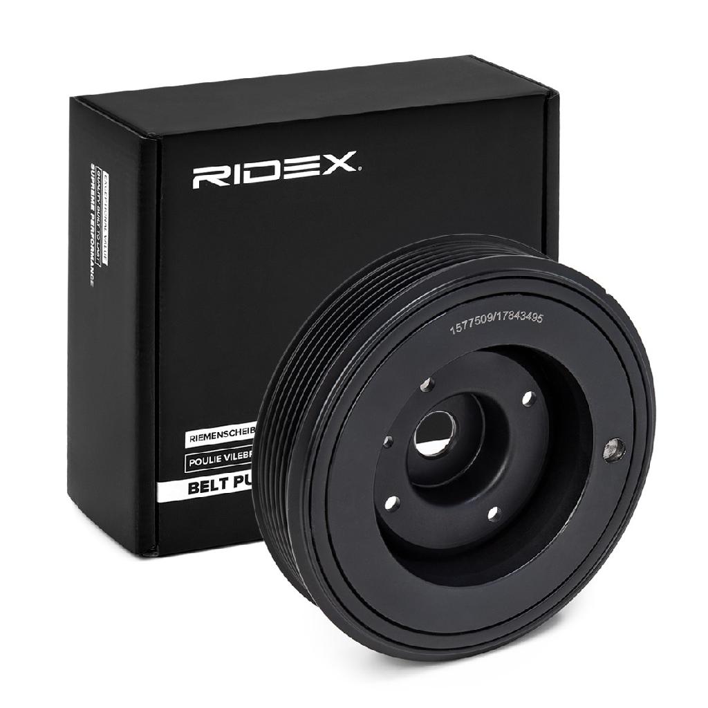 RIDEX 3213B0254 Riemenscheibe Kurbelwelle 143,0mm Kurbelwellenriemenscheibe