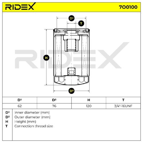 RIDEX Ölfilter Motorölfilter Anschraubfilter 7O0100 für VW Golf 1V Schrägheck Bild RIDEX Ölfilter Motorölfilter Anschraubfilter 7O0100 für VW Golf 1V Schrägheck