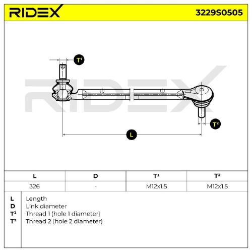 RIDEX 1x Koppelstange Stabilisator Vorne links passend für MERCEDES-BENZ CLS Bild RIDEX 1x Koppelstange Stabilisator Vorne links passend für MERCEDES-BENZ CLS