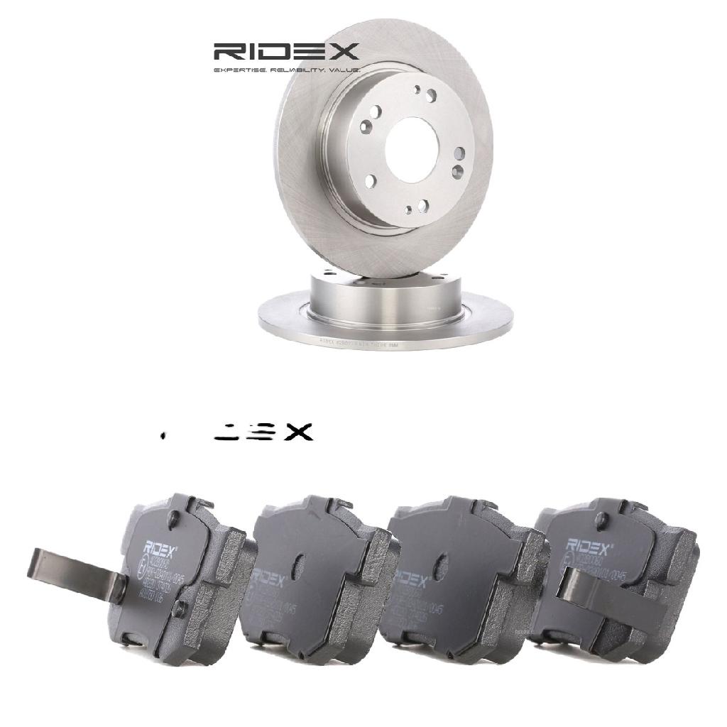 RIDEX Bremsenset Hinten Ø260mm - Bremsscheiben und Beläge für HONDA ACCORD VII