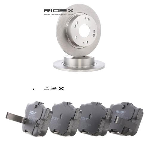 RIDEX Bremsenset Hinten Ø260mm - Bremsscheiben und Beläge für HONDA ACCORD VII Bild RIDEX Bremsenset Hinten Ø260mm - Bremsscheiben und Beläge für HONDA ACCORD VII