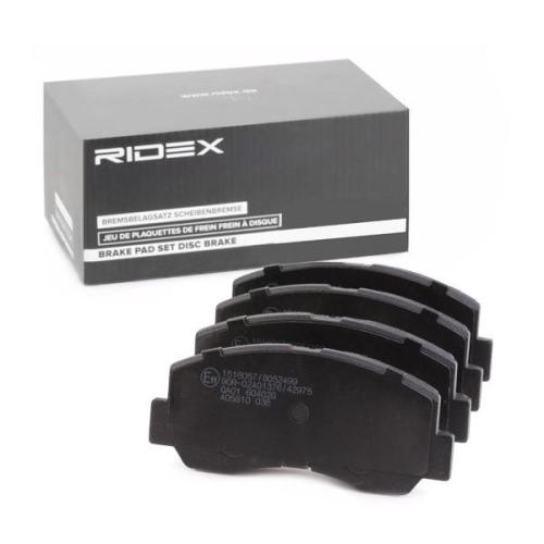 RIDEX Bremsbelagsatz Bremsbeläge Vorne für MITSUBISHI PAJERO I (L04G, L14G) Bild RIDEX Bremsbelagsatz Bremsbeläge Vorne für MITSUBISHI PAJERO I (L04G, L14G)