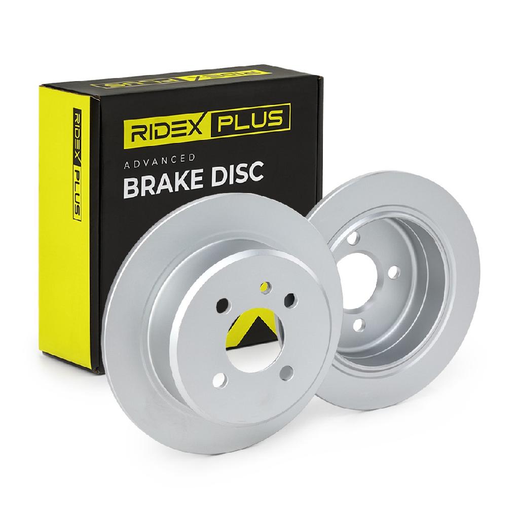 RIDEX PLUS 82B0725P 1x Bremsscheibe Hinten Ø258mm voll für BMW 3 Limousine (E30)