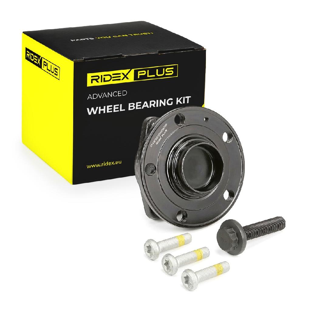 RIDEX PLUS 654W0683P Radlagersatz pro 1 Rad Vorne beidseitig für VW 5QF501611D