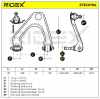 RIDEX 273C0194 Lenker Radaufhängung Querlenker Front links für HONDA ACCORD IV Bild RIDEX 273C0194 Lenker Radaufhängung Querlenker Front links für HONDA ACCORD IV