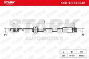 STARK Bremsschlauch SKBH-0820481 HINTEN BREMSSCHLÄUCHE Länge: 360mm für FIAT