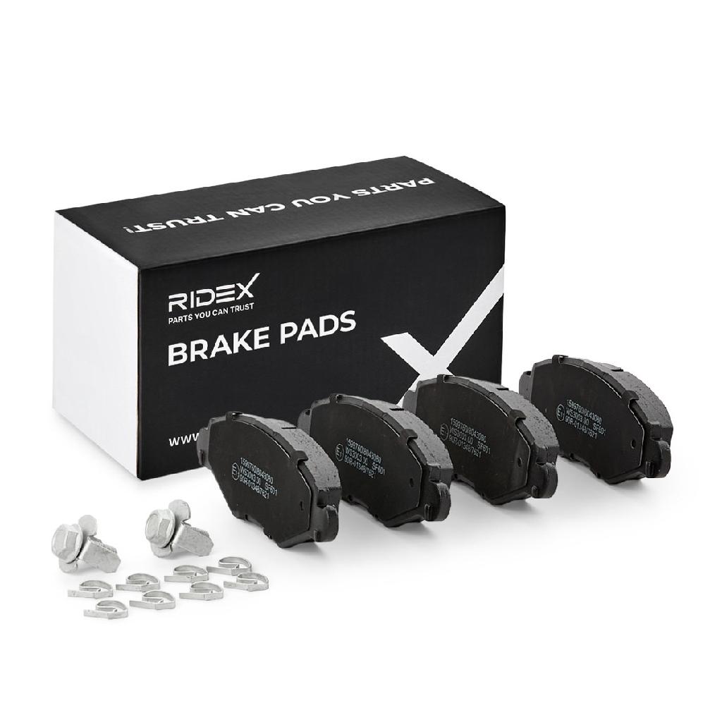 RIDEX Bremsbelagsatz Bremsbeläge Vorne passend für PEUGEOT 206 Schrägheck (2A/C)