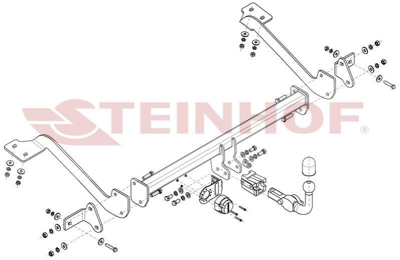 STEINHOF Anhängerkupplung für CITROËN BERLINGO (B9)