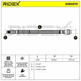 RIDEX Bremsschlauch 83B0670 HINTEN beidseitig BREMSSCHLÄUCHE Länge: 305mm