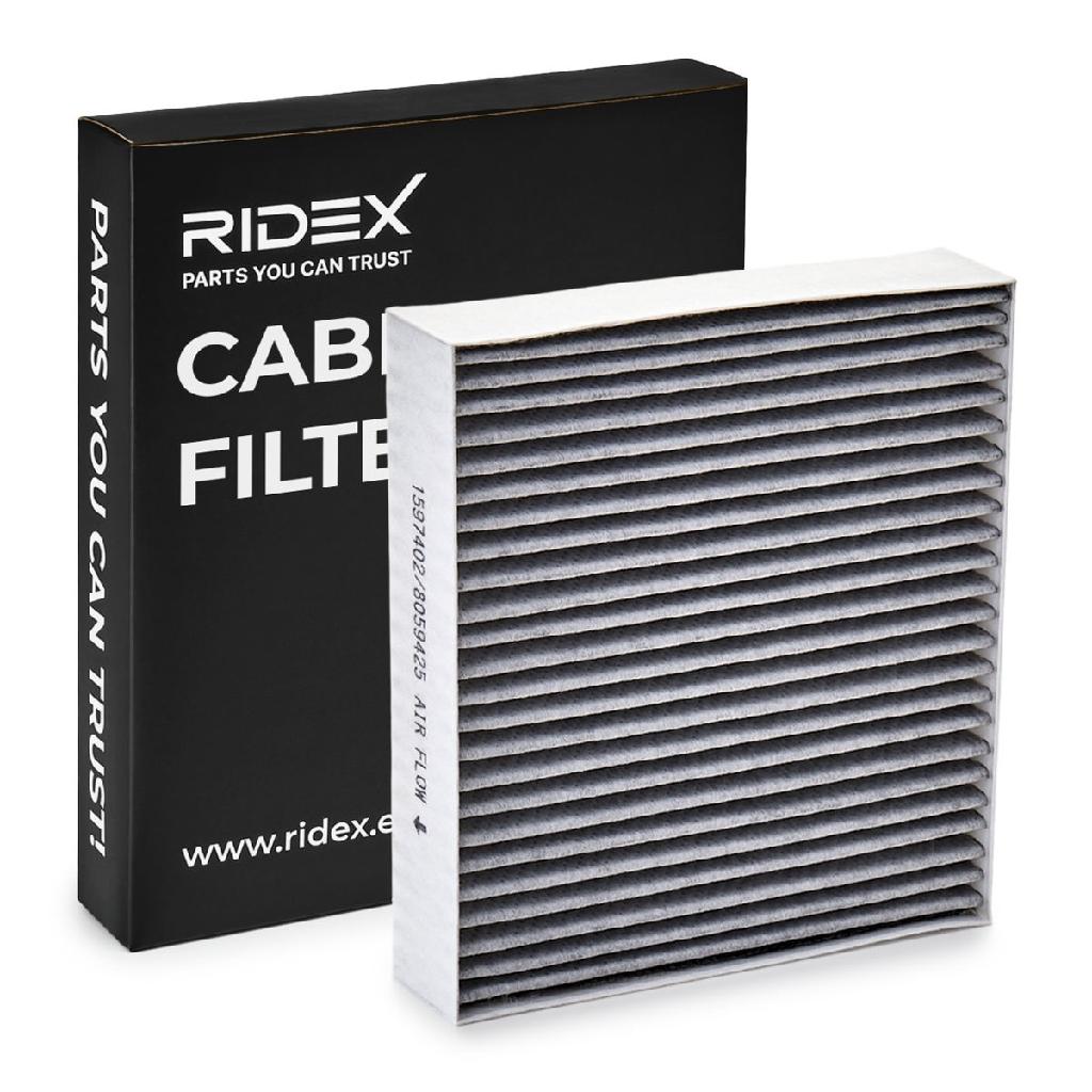 RIDEX 424I0339 Innenraumfilter Pollenfilter Aktivkohlefilter Höhe: 30 Breite: