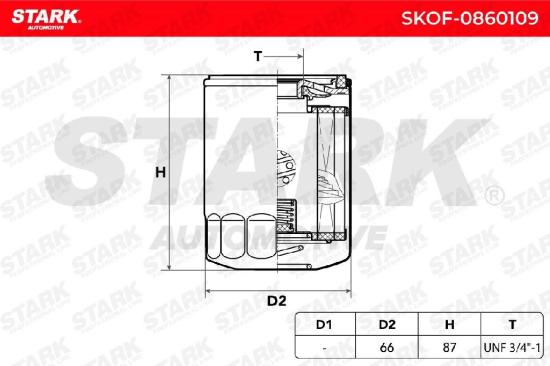 STARK Ölfilter Motorölfilter Anschraubfilter SKOF-0860109 für NISSAN MICRA III Bild STARK Ölfilter Motorölfilter Anschraubfilter SKOF-0860109 für NISSAN MICRA III