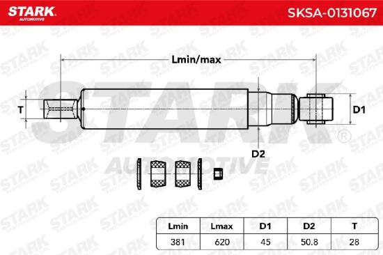 STARK SKSA-0131067 2x Stoßdämpfer Gasdruck Hinten für NISSAN Patrol GR IV SUV Bild STARK SKSA-0131067 2x Stoßdämpfer Gasdruck Hinten für NISSAN Patrol GR IV SUV