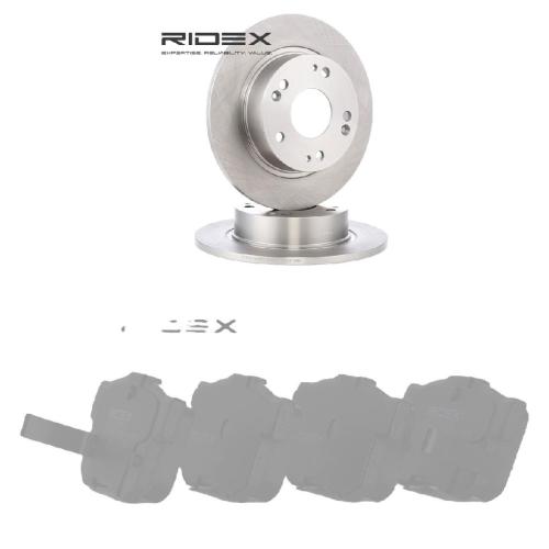 RIDEX Bremsenset Hinten Ø260mm - Bremsscheiben und Beläge für HONDA ACCORD VII Bild RIDEX Bremsenset Hinten Ø260mm - Bremsscheiben und Beläge für HONDA ACCORD VII