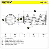 RIDEX 188C0113 2x Federn Fahrwerksfedern Vorne für FORD Focus II Schrägheck