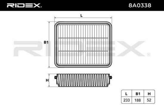 RIDEX 8A0338 Motor Luftfilter RechtEckig Filtereinsatz für MITSUBISHI PAJERO I Bild RIDEX 8A0338 Motor Luftfilter RechtEckig Filtereinsatz für MITSUBISHI PAJERO I