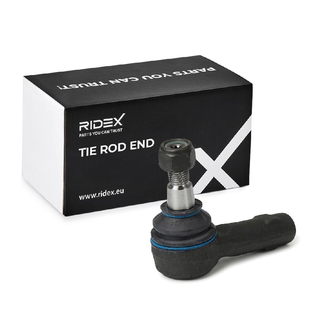 RIDEX Spurstangenkopf Vorderachse links Traggelenk 914T0386 mit Rechtsgewinde