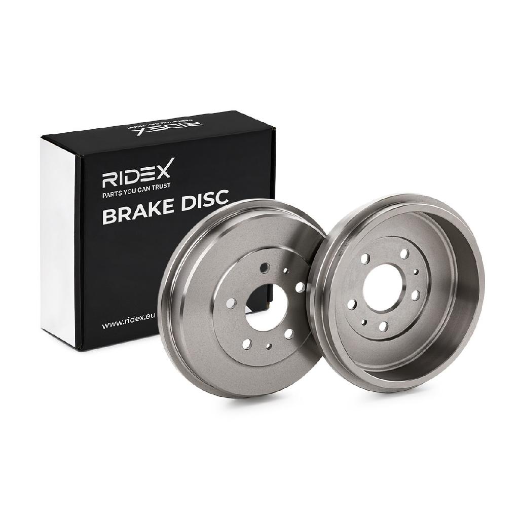 RIDEX 123B0177 2x Bremstrommeln Set Hinten InnenØ228,3mm InnenØ228mm