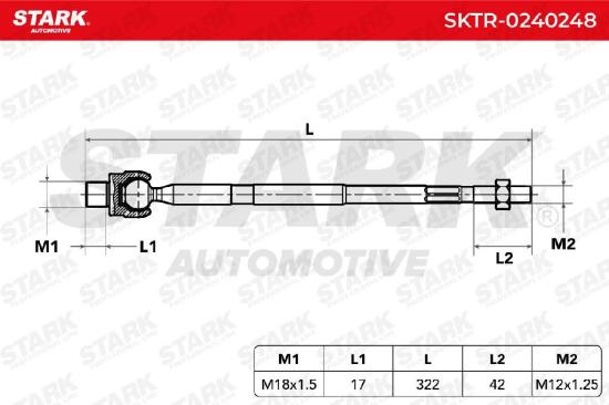 STARK Axialgelenk Spurstange Vorne rechts links für SUZUKI SWIFT III (MZ, EZ) Bild STARK Axialgelenk Spurstange Vorne rechts links für SUZUKI SWIFT III (MZ, EZ)