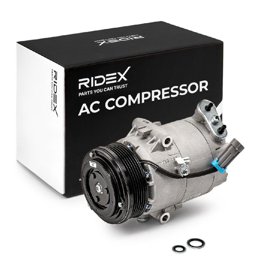 RIDEX A/C Kompressor für Klimaanlage Klimakompressor mit ID: CVC Kältemittel: