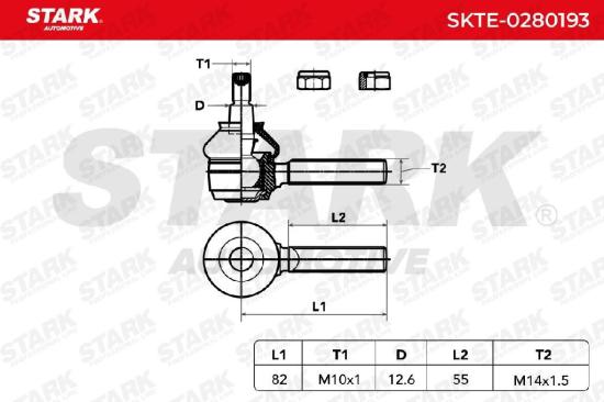 STARK Spurstangenkopf Vorderachse beidseitig innen Traggelenk SKTE-0280193 Bild STARK Spurstangenkopf Vorderachse beidseitig innen Traggelenk SKTE-0280193