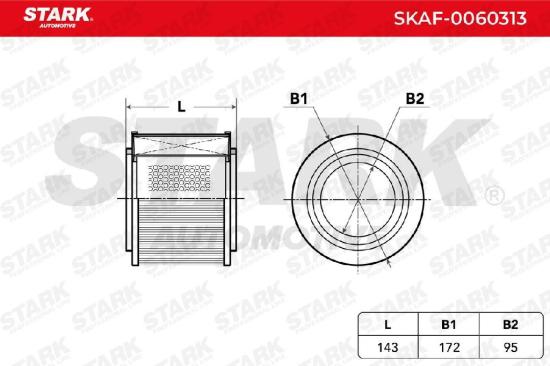 STARK SKAF-0060313 Motor Luftfilter Rund Filtereinsatz für NISSAN PATROL Hardtop Bild STARK SKAF-0060313 Motor Luftfilter Rund Filtereinsatz für NISSAN PATROL Hardtop