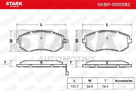 STARK Bremsbelagsatz Bremsbeläge Vorne für SUZUKI Grand Vitara II SUV für SUBARU Bild STARK Bremsbelagsatz Bremsbeläge Vorne für SUZUKI Grand Vitara II SUV für SUBARU