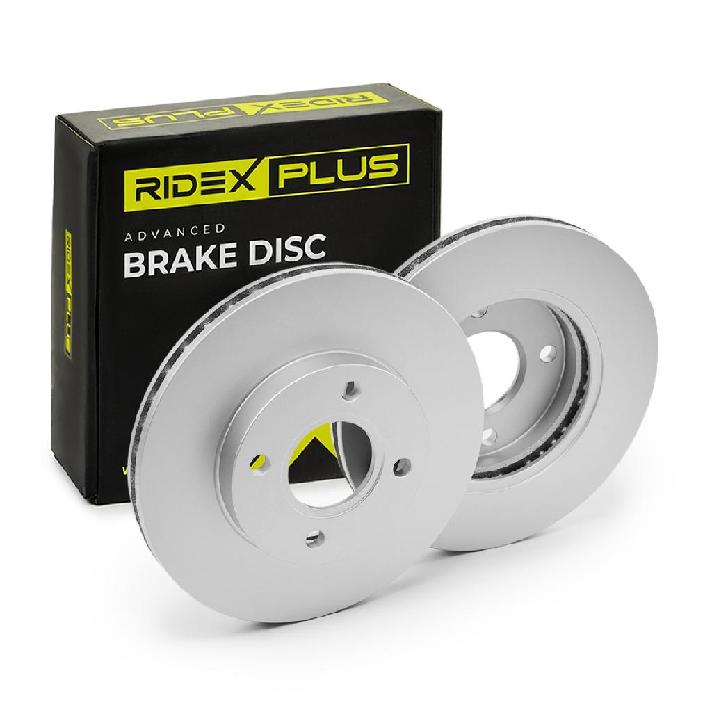 RIDEX PLUS 82B0006P 2x Bremsscheiben Vorne Ø258mm Belüftet für FORD