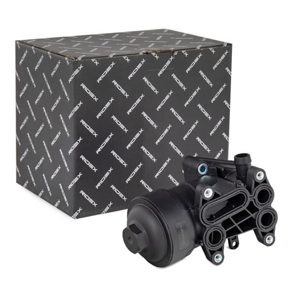 RIDEX 469O0092 Ölkühler Motoröl Kühler mit Ölfiltergehäuse für VW Golf 5I (5K1)
