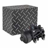 RIDEX 469O0092 Ölkühler Motoröl Kühler mit Ölfiltergehäuse für VW Golf 5I (5K1)