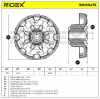 RIDEX 1180S0475 Federbeinstützlager mit Kugellager Vorne für OPEL 95525237 Bild RIDEX 1180S0475 Federbeinstützlager mit Kugellager Vorne für OPEL 95525237