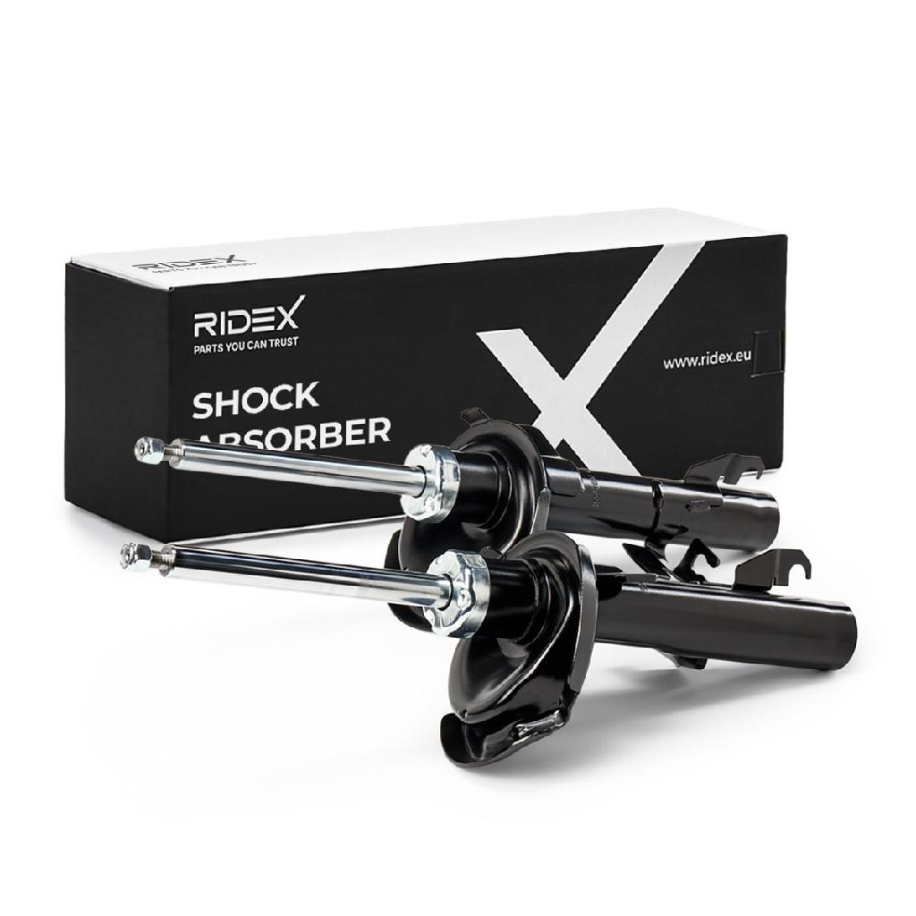 RIDEX 854S1582 2x Stoßdämpfer Federbein Gasdruck Vorne rechts links für FORD