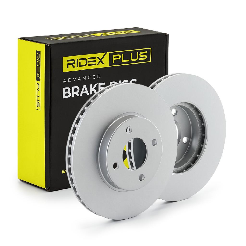 RIDEX PLUS 82B0635P 2x Bremsscheiben Vorne Ø260mm Belüftet für NISSAN