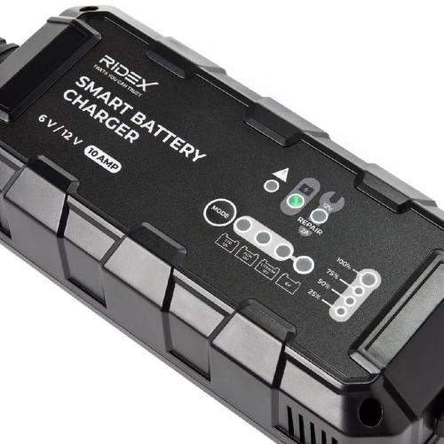 RIDEX Autobatterie Ladegerät Batterieladegerät 10A Max für KFZ LKW Motorrad | | Bild RIDEX Autobatterie Ladegerät Batterieladegerät 10A Max für KFZ LKW Motorrad | |
