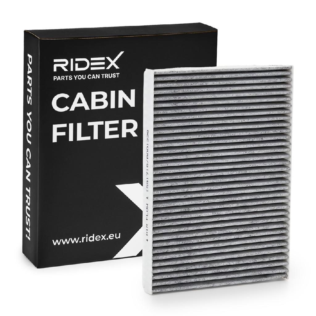 RIDEX 424I0004 Innenraumfilter Pollenfilter Aktivkohlefilter Höhe: 25 Breite: