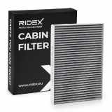 RIDEX 424I0004 Innenraumfilter Pollenfilter Aktivkohlefilter Höhe: 25 Breite: