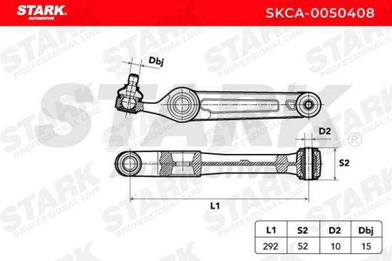 STARK SKCA-0050408 Lenker Radaufhängung Querlenker Front für OPEL AGILA Bild STARK SKCA-0050408 Lenker Radaufhängung Querlenker Front für OPEL AGILA