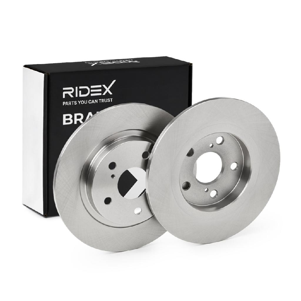 RIDEX 82B0726 2x Bremsscheiben Hinten Ø290mm voll für TOYOTA 4243105070