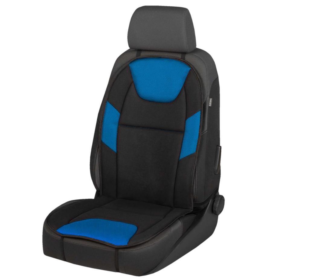 WALSER 17559 Sitzschonbezug Stück Polyester Polypropylen Schwarz/Blau für VW