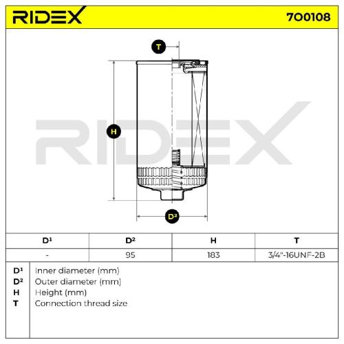 RIDEX Ölfilter Auto Motorölfilter Anschraubfilter 7O0108 für VW Golf 1II (1H1) Bild RIDEX Ölfilter Auto Motorölfilter Anschraubfilter 7O0108 für VW Golf 1II (1H1)