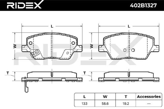 RIDEX Bremsbelagsatz Bremsbeläge Vorne für FIAT TIPO Kombi (356) TIPO Schrägheck Bild RIDEX Bremsbelagsatz Bremsbeläge Vorne für FIAT TIPO Kombi (356) TIPO Schrägheck