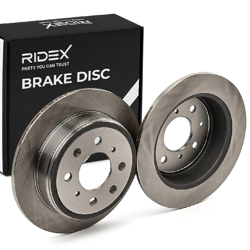 RIDEX 82B0681 2x Bremsscheiben Hinten Ø239mm voll für HONDA 42510SELT50
