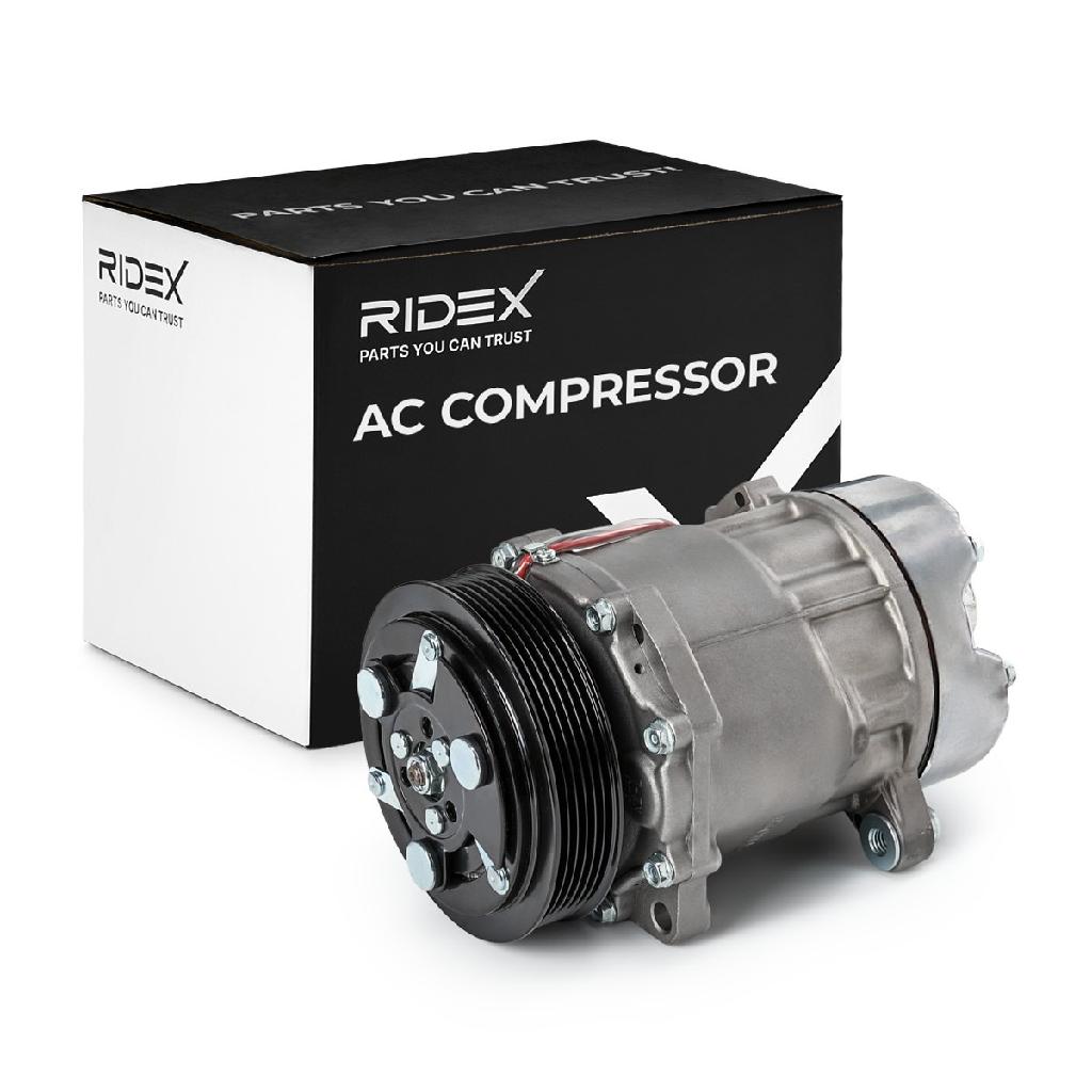 RIDEX A/C Kompressor für Klimaanlage Klimakompressor mit ID: SD7V16 Kältemittel: