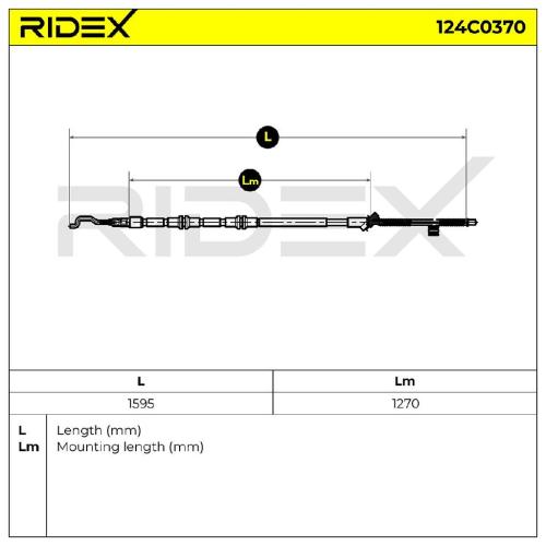 RIDEX Handbremsseil Hinten Links Rechts für VW Amarok Pickup Bild RIDEX Handbremsseil Hinten Links Rechts für VW Amarok Pickup