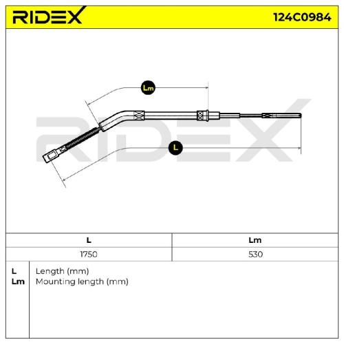 RIDEX Handbremsseil Hinten für VW Kaefer Typ 1 Bild RIDEX Handbremsseil Hinten für VW Kaefer Typ 1